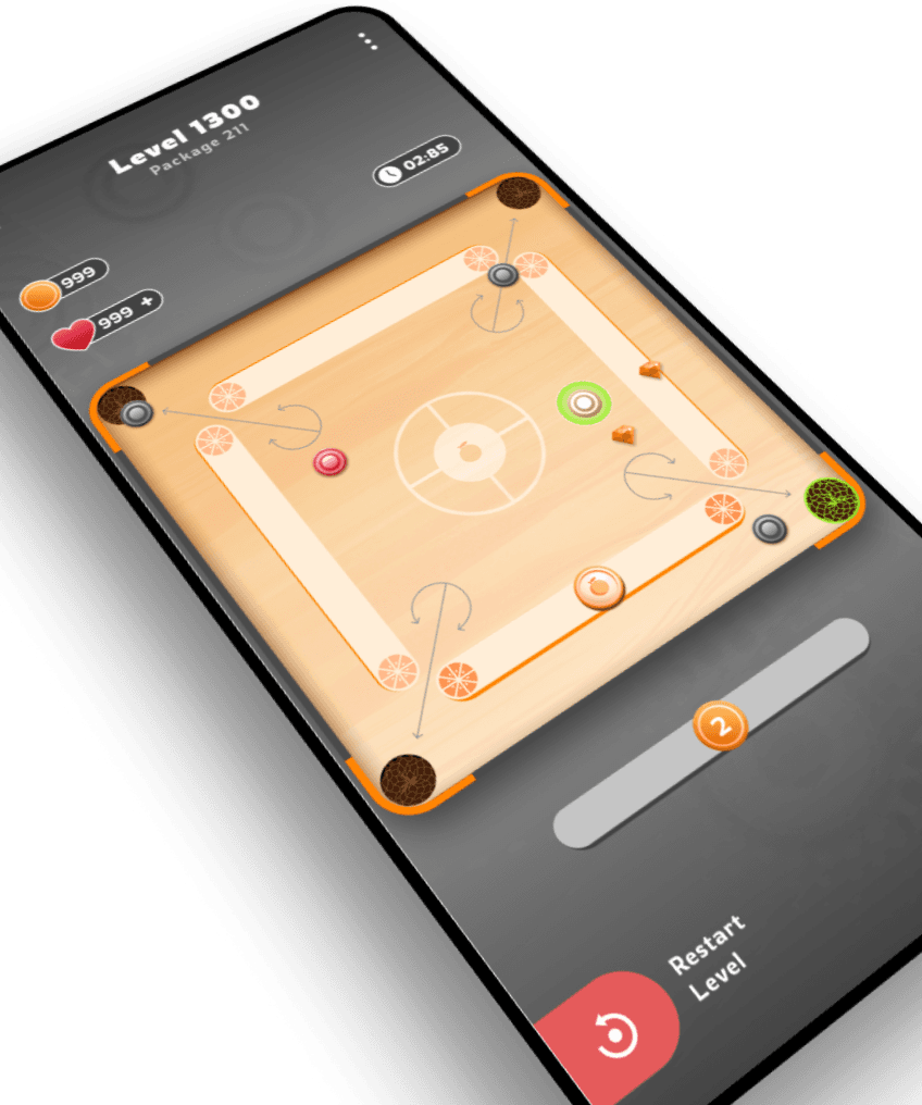ORANGE
CARROM background